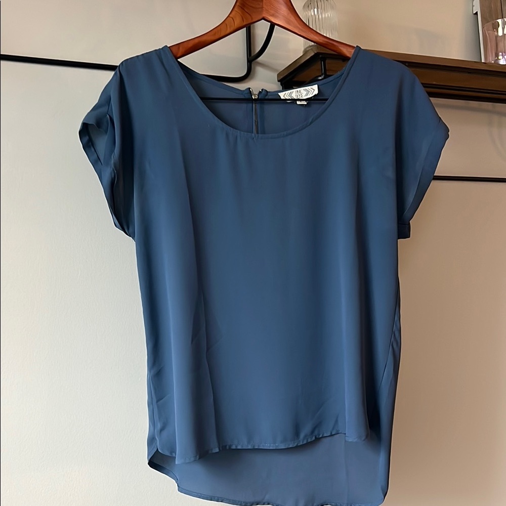 Elegant Blue Women's Top